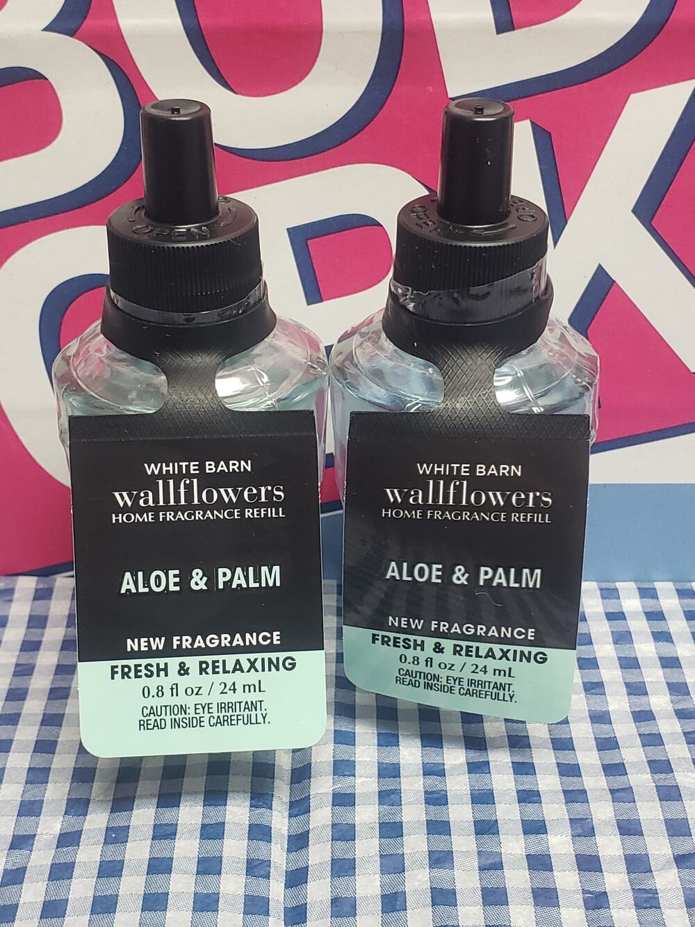 BBW Aloe & Palm FRESH & RELAXING Fragrance Wallflower 2 Refills